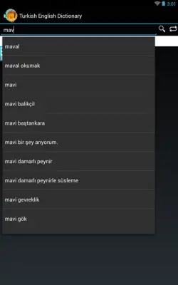 English Turkish Dictionary android App screenshot 1