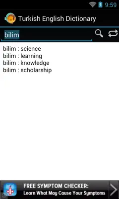 English Turkish Dictionary android App screenshot 5